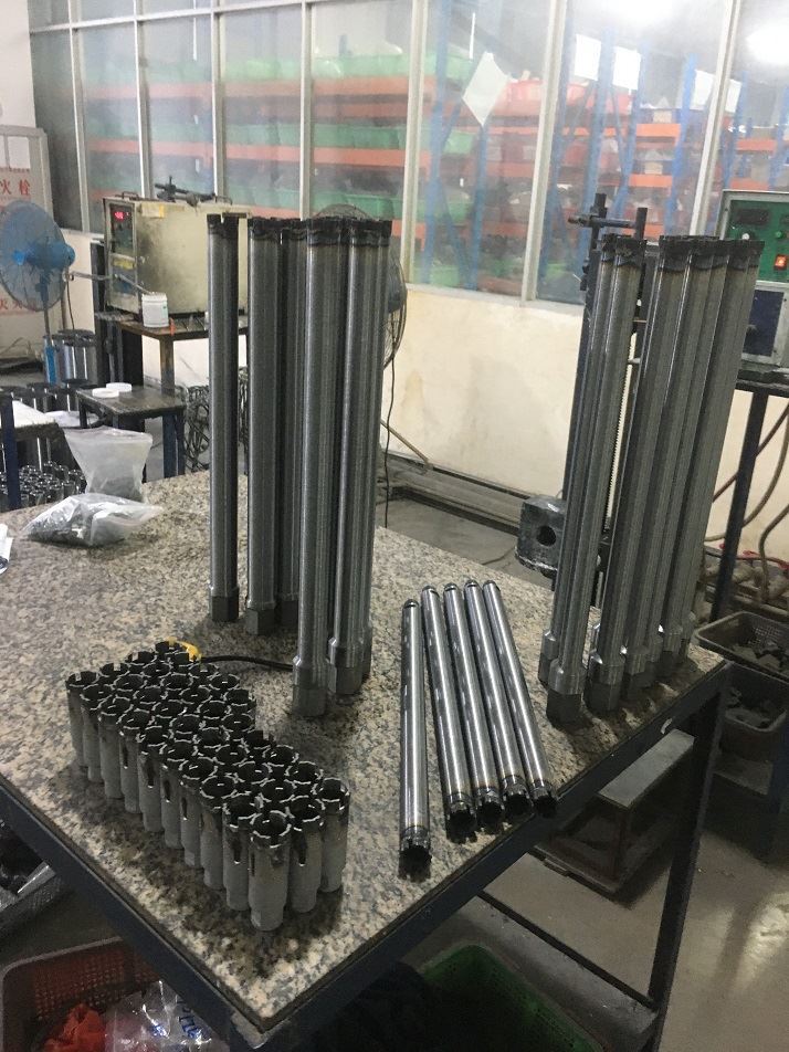 application of core bit segment