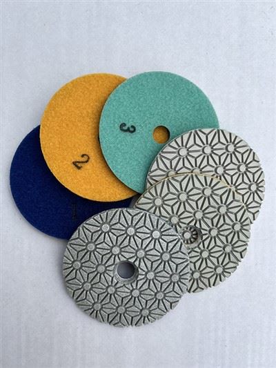 Mokré suché diamantové leštiace tampóny